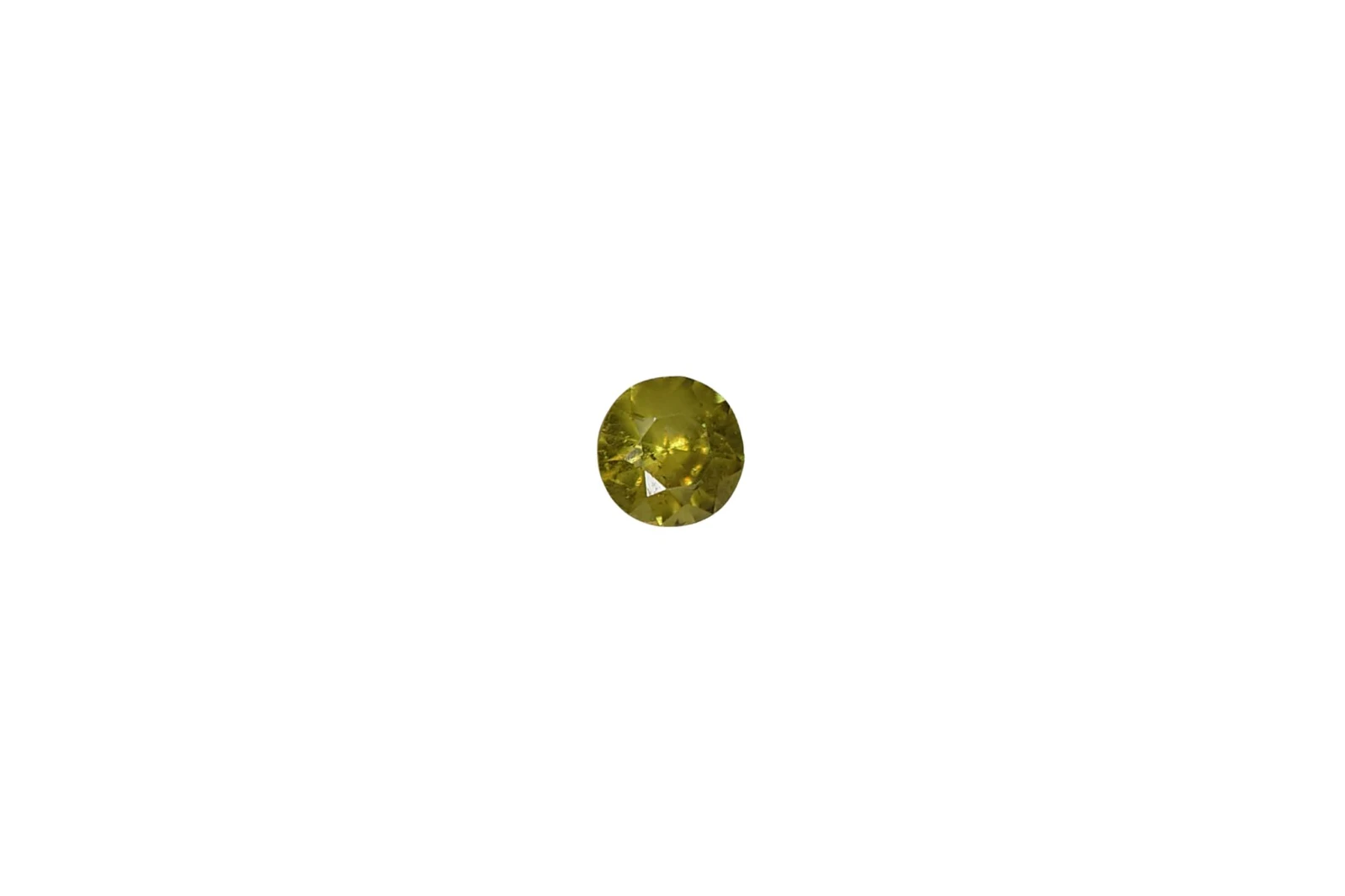 0.26ct Natural Demantoid Garnet Round Cut Faceted Loose Gemstone From Pakistan — view 1